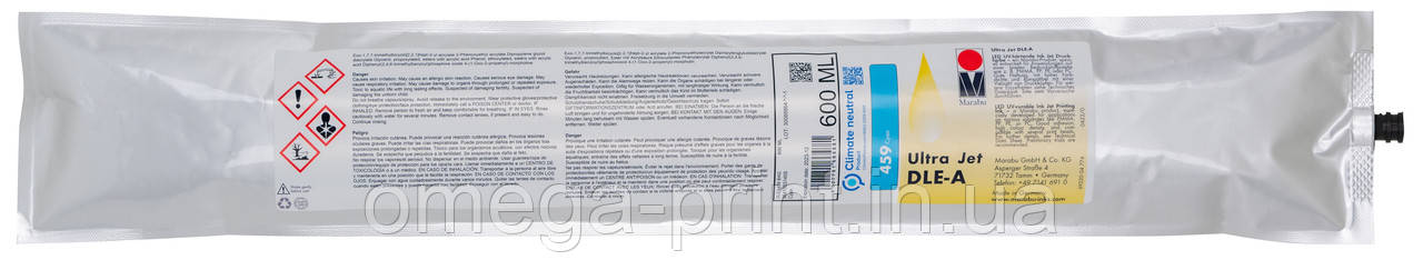 УФ чорнило UltraJet DLE-A 459 CY BAG 600 ML