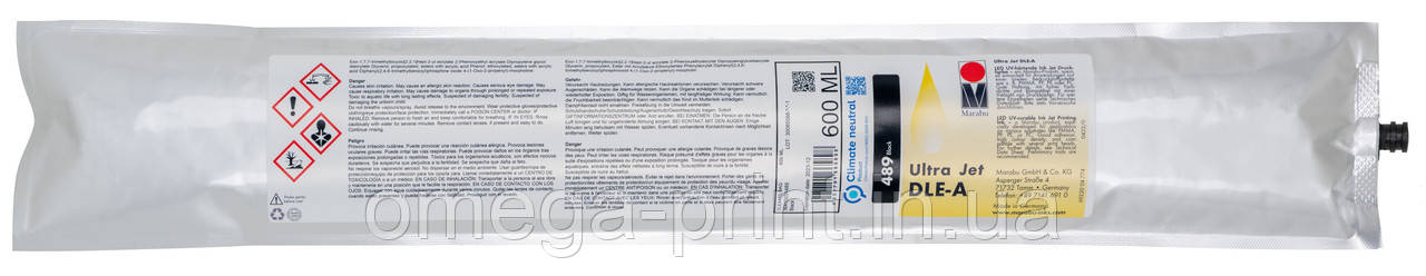 Картридж для УФ принтера UltraJet DLE-A 489 BK BAG 600ML