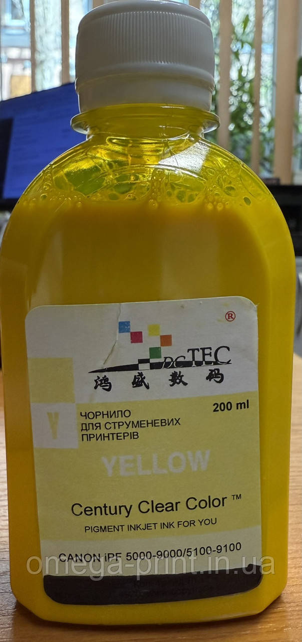 Чорнило Canon IPF6100 Yellow Pigm, 200 мл. DC TEC